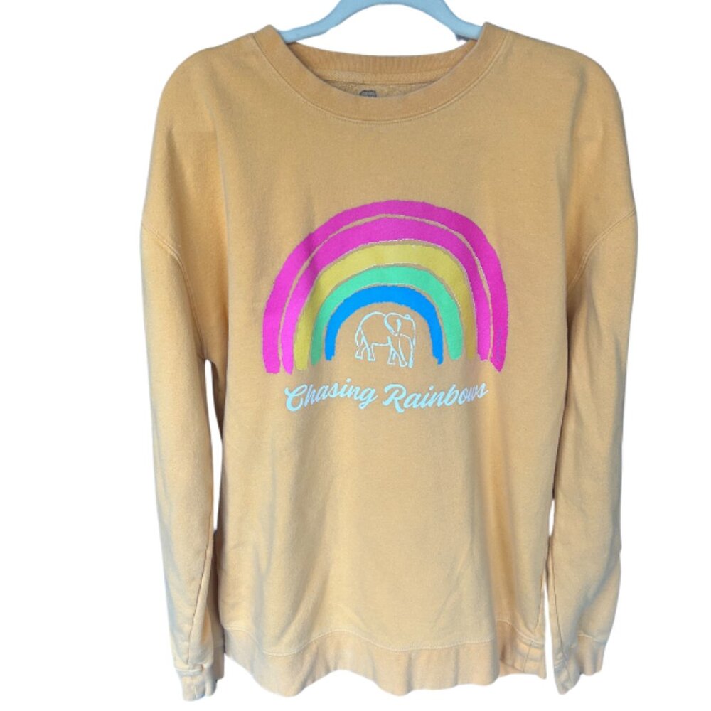 Ivory Ella Chasing Rainbows Crew Sweatshirt